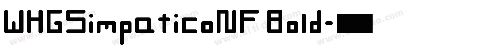 WHGSimpaticoNF Bold字体转换